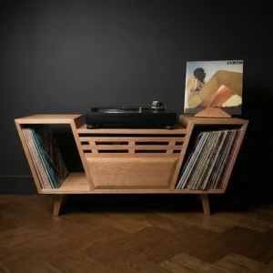 handgemaakte kersen audiomeubel